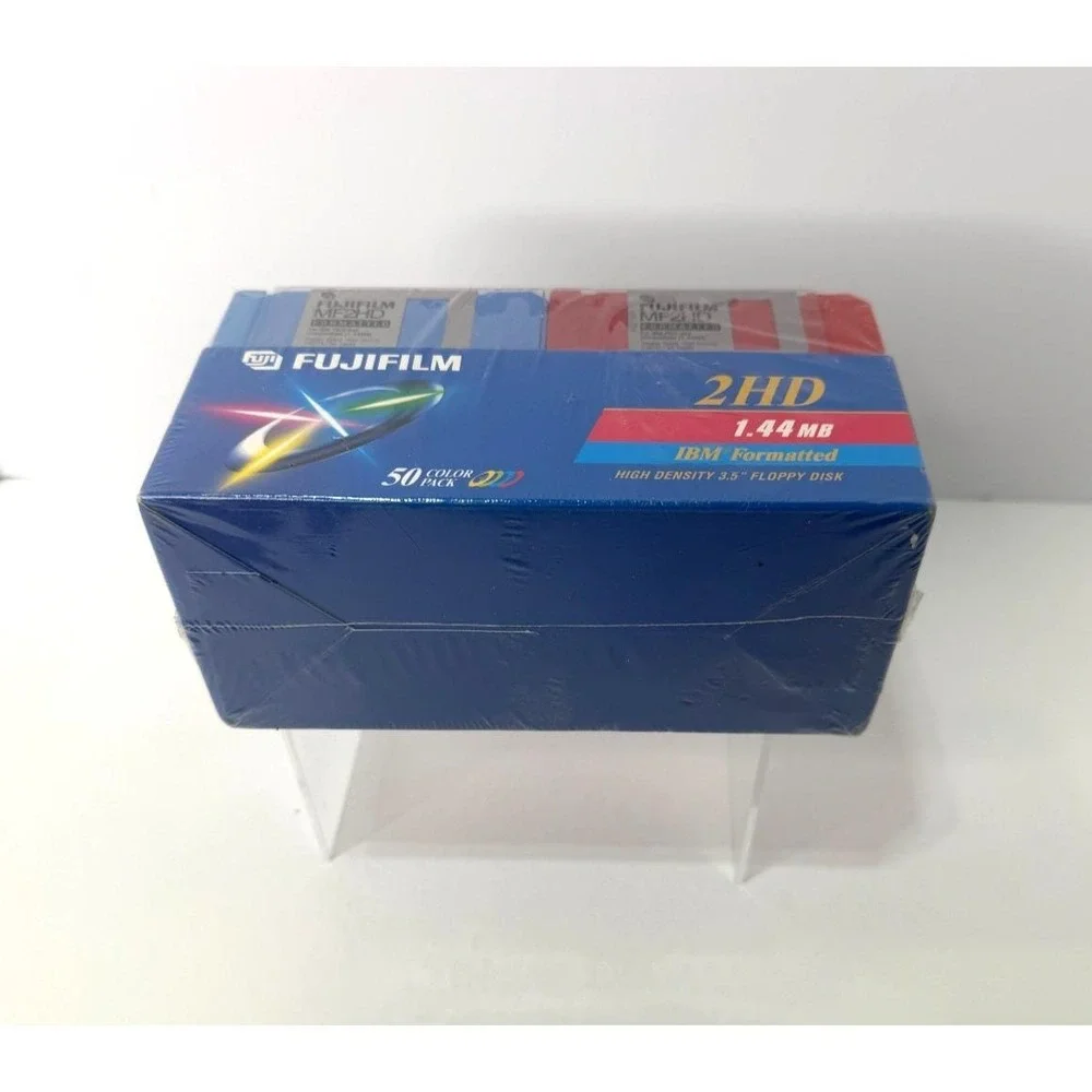 Fujifilm MF2HD 50 Pack Color Floppy Disks 3.5
